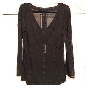 WHBM embroidered mesh